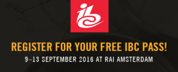 IBC Expo information on a banner